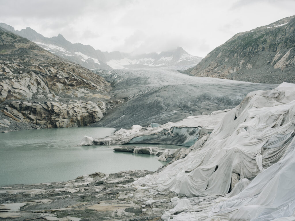Der Rhône-Gletscher in der Schweiz